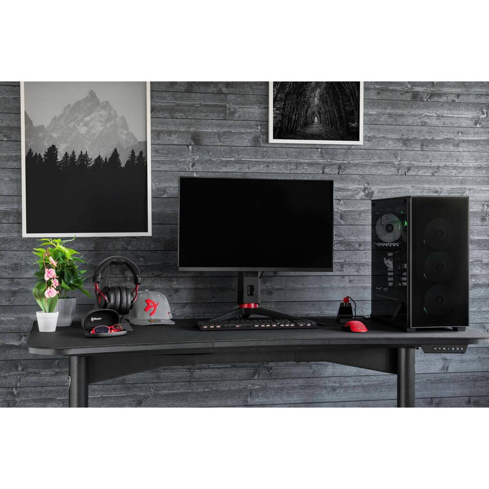 Arozzi Arena Moto Motorized Gaming Desk in Black, , large