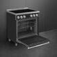 SMEG Professional 30" Induction Electric Range in Matte Black, , large
