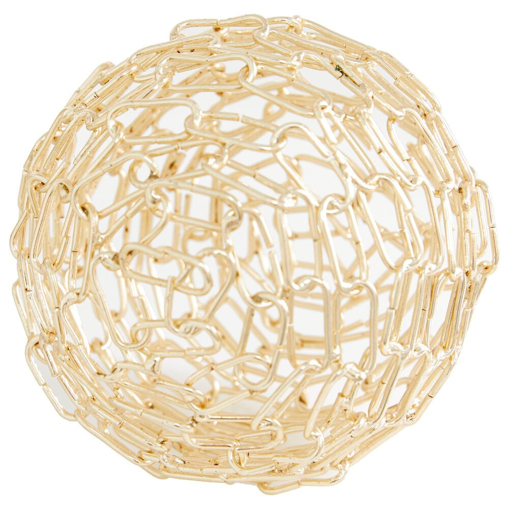 CosmoLiving by Cosmopolitan Geometric Orb Sculpture in Gold &#40;Set of 3&#41;, , large