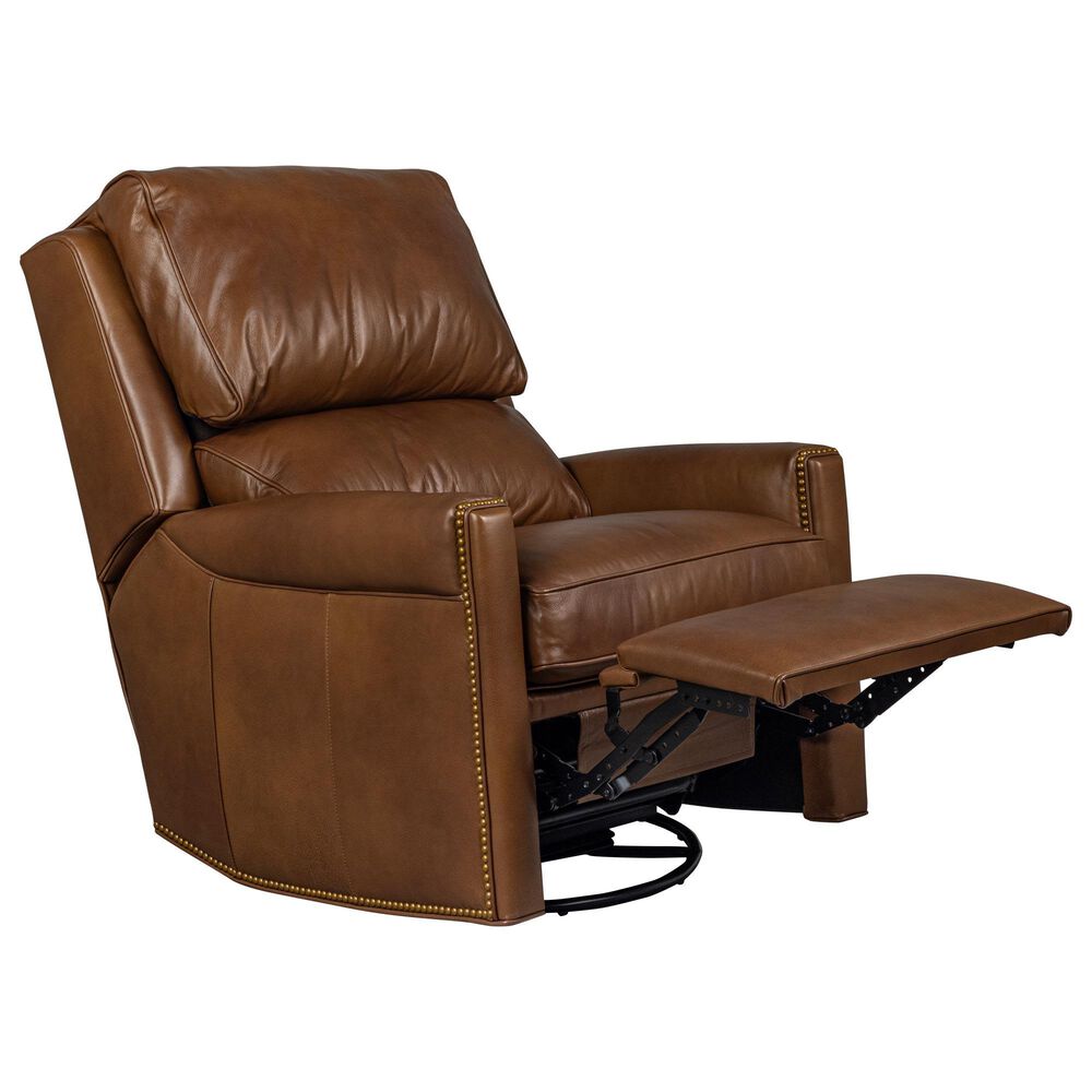 Hancock &amp; Moore Bing Swivel Glider Recliner in Kingswood Saddle, , large