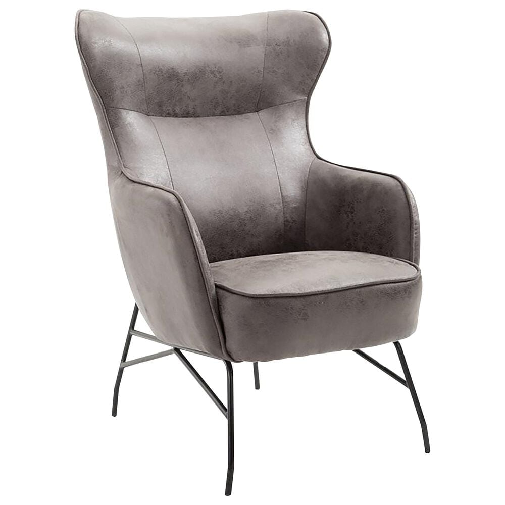 Golden Wave Furniture Franky Accent Chair in Charcoal, , large