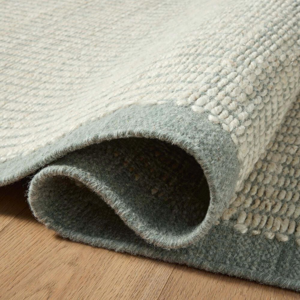 Amber Lewis x Loloi Lilah Ivory and Sky 5' x 7'6" Area Rug, , large