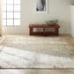 Nourison Rush 9" x 12" Ivory and Taupe Area Rug, , large