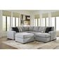 Ashley Lakepoint Oversized Accent Ottoman in Nickel, , large