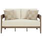Ashley Serene Bay Patio Loveseat in White, , large