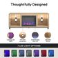 Ameriwood Home Lumina Deluxe Fireplace TV Stand in Blonde Oak, , large