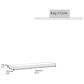 Hearth and Haven Ecco 47" Floating Wall Shelf in Gray (Set of 2), , large