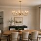 Vaxcel Annabelle 8-Light Chandelier in Muted Brass, , large