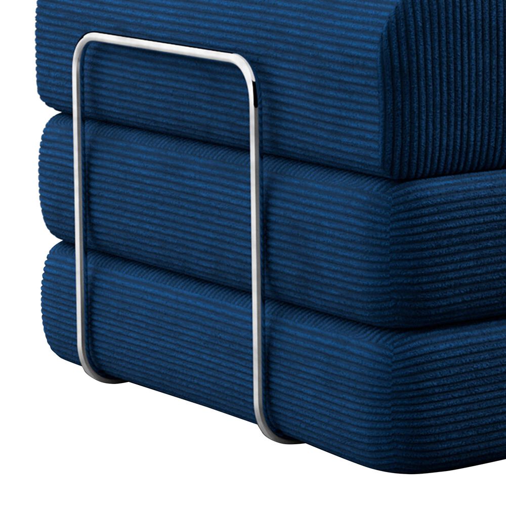 Furniture of America Ellis Stationary Modular Customizable Space-Saving Sofa in Blue, , large