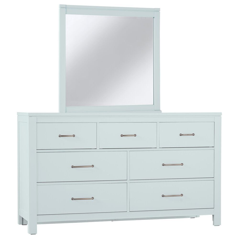 Viceray Collections Tide and Timber 4 Piece Full Poster Bedroom Set in Blue Maple, , large