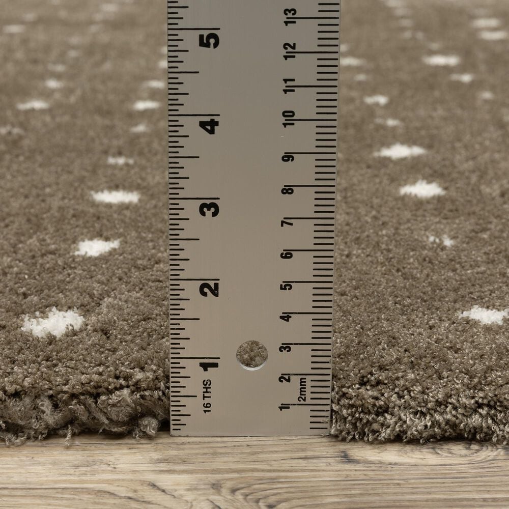 Oriental Weavers Galileo GAL03 Brown and Ivory 5&#39;3&quot; x 7&#39;6&quot; Area Rug, , large