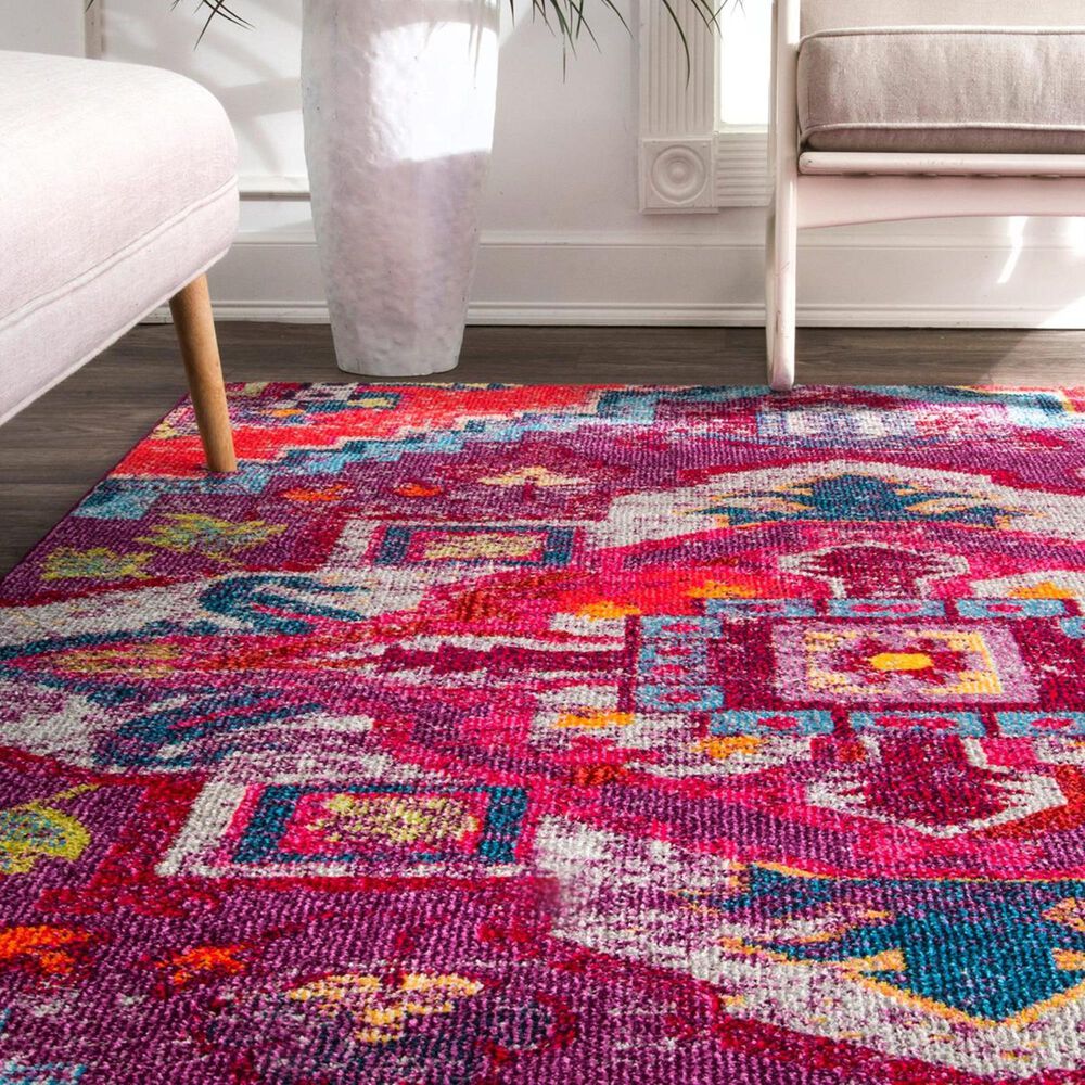 nuLOOM Bella KSBL07A 5' x 8' Purple Area Rug, , large