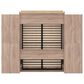Bestar Pur Queen Murphy Storage Bed with 6-Drawer in Rustic Brown, , large