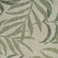 Nourison Garden Oasis GOA01 Ivory and Green 5" x 7" Indoor/Outdoor Area Rug, , large