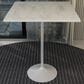 Leisuremod LeisureMod Verve Collection Modern Bar Height Table White Base with 36 Square Marbleized White Laminated  Top, , large