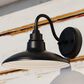 Vaxcel Tucson 10" 1-Light Outdoor Wall Sconce in Textured Black and Glossy White, , large