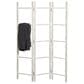 Maple and Jade 15-Rung Partition Ladder with 3 Panels in White, , large