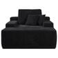 Homlux Oversized Corduroy Chaise Lounge in Black, , large