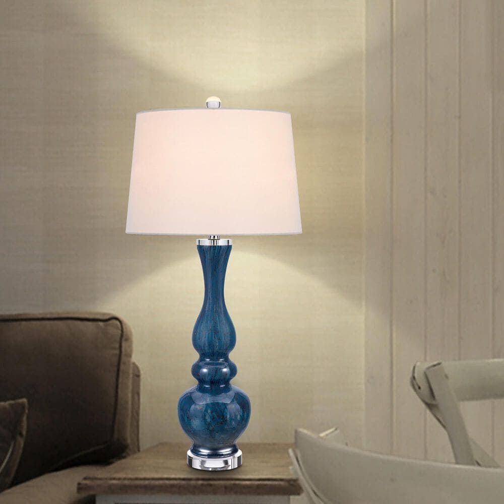 Cal Lighting Paimio Table Lamp in Antique Blue Luster &#40;Set of 2&#41;, , large