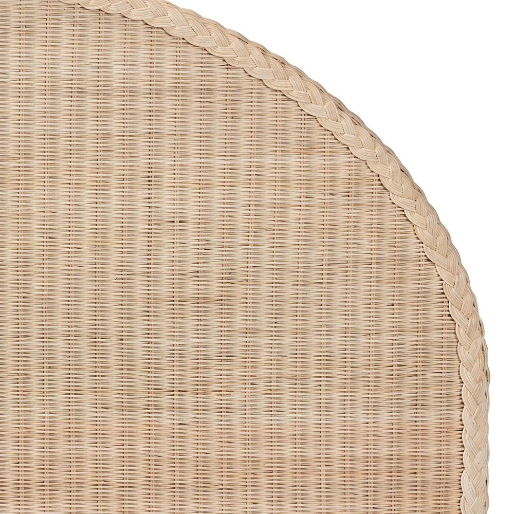 Baxton Studio Lanica Japandi King Standalone Headboard in Pale Brown, , large