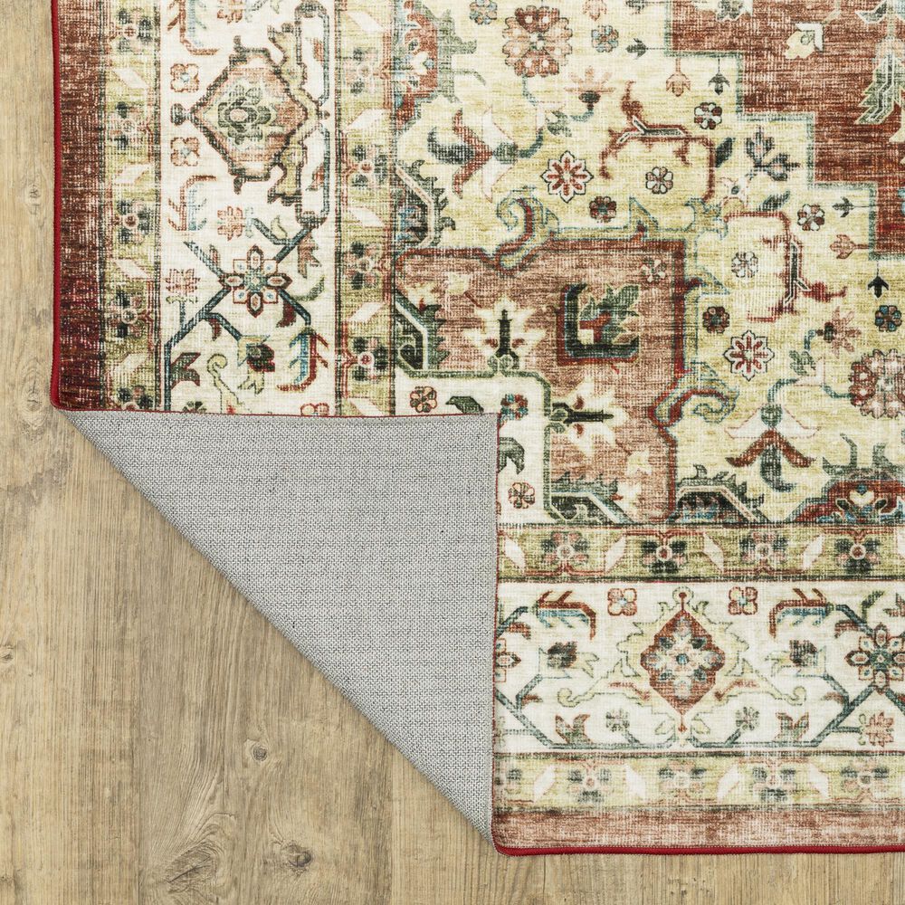 Oriental Weavers Sumter 2&#39; x 8&#39; Red and Ivory Runner, , large