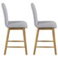 Furniture of America Nayel Upholstered Counter Height Chair in Natural (Set of 2), , large