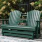 Ashley Shell Beach Loveseat Glider in Green, , large