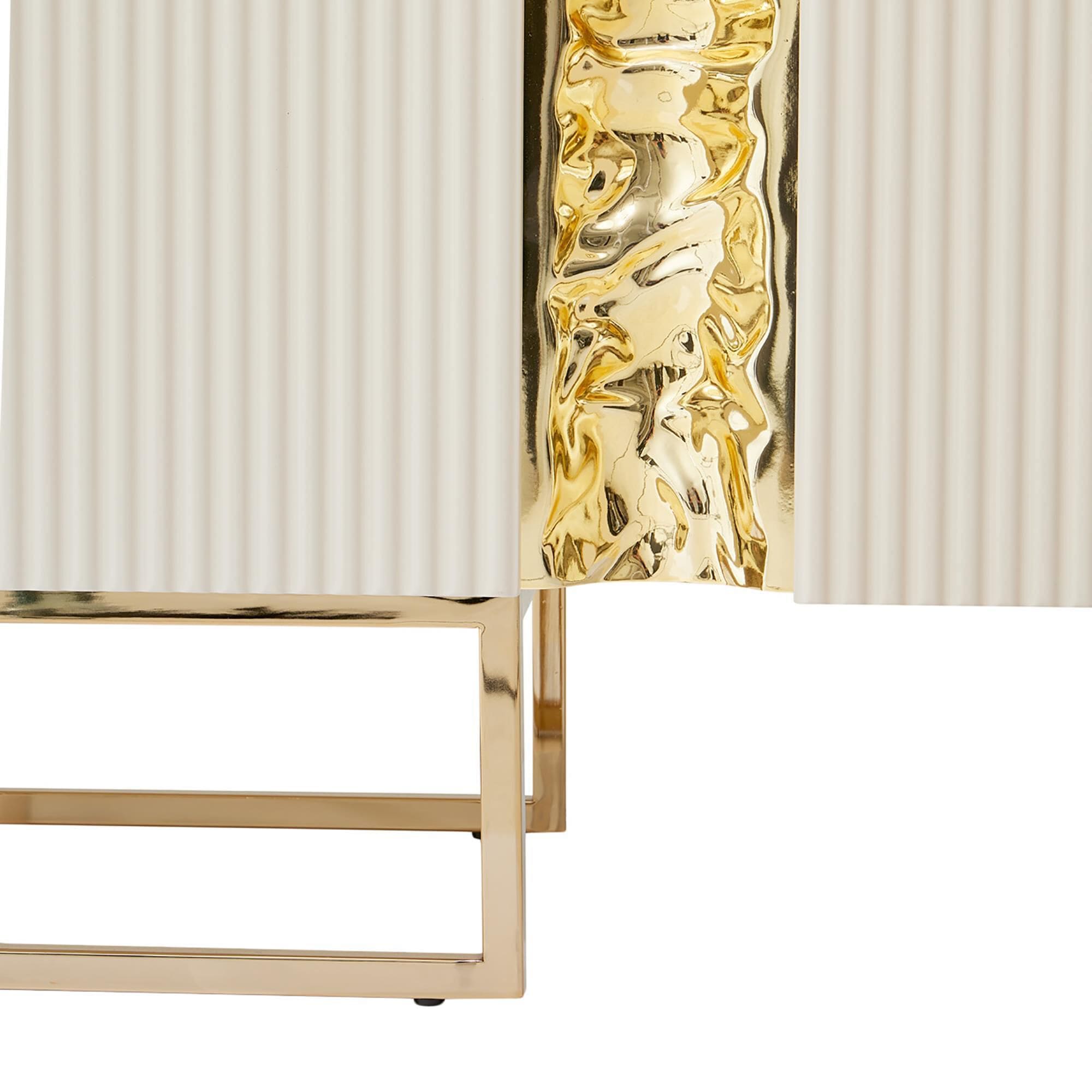 Vista Haus Lisbon Console Table in Silken Matte Cream