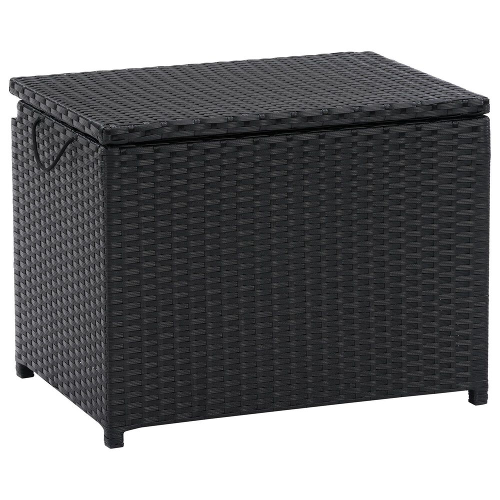 CorLiving Parksville Patio Cooler Table in Black, , large