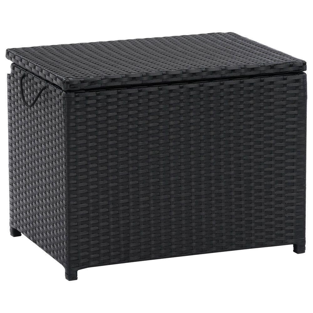 CorLiving Parksville Patio Cooler Table in Black, , large