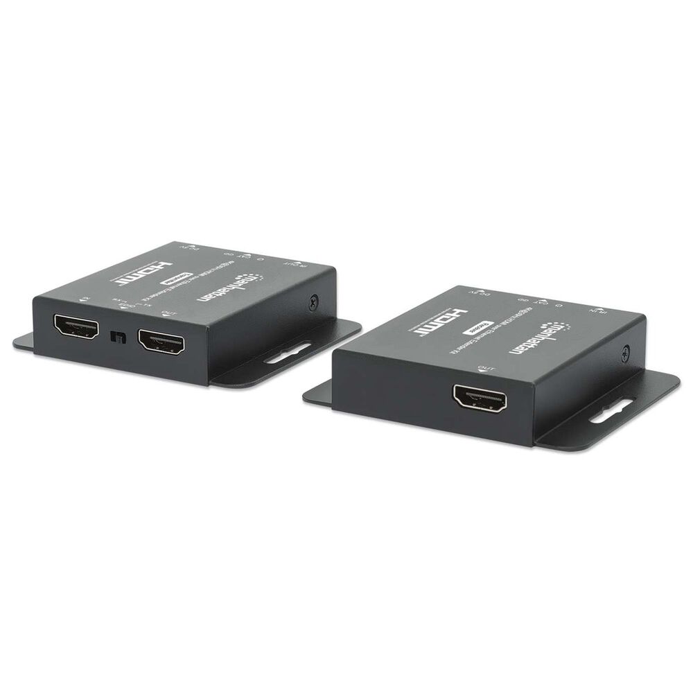 Manhattan 4K 30Hz HDMI over Ethernet Extender Kit in Black, , large