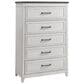 Martin Svensson Home Del Mar 5 Drawer Chest in White and Grey, , large