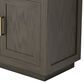 Lexora Home Abbey 36" Single Bathroom Vanity in Brown Oak with 2 cm White Quartz Top and Rectangular Sink, , large