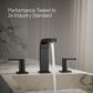 Kohler Parallel Widespread Bathroom Sink Faucet in Matte Black, , large