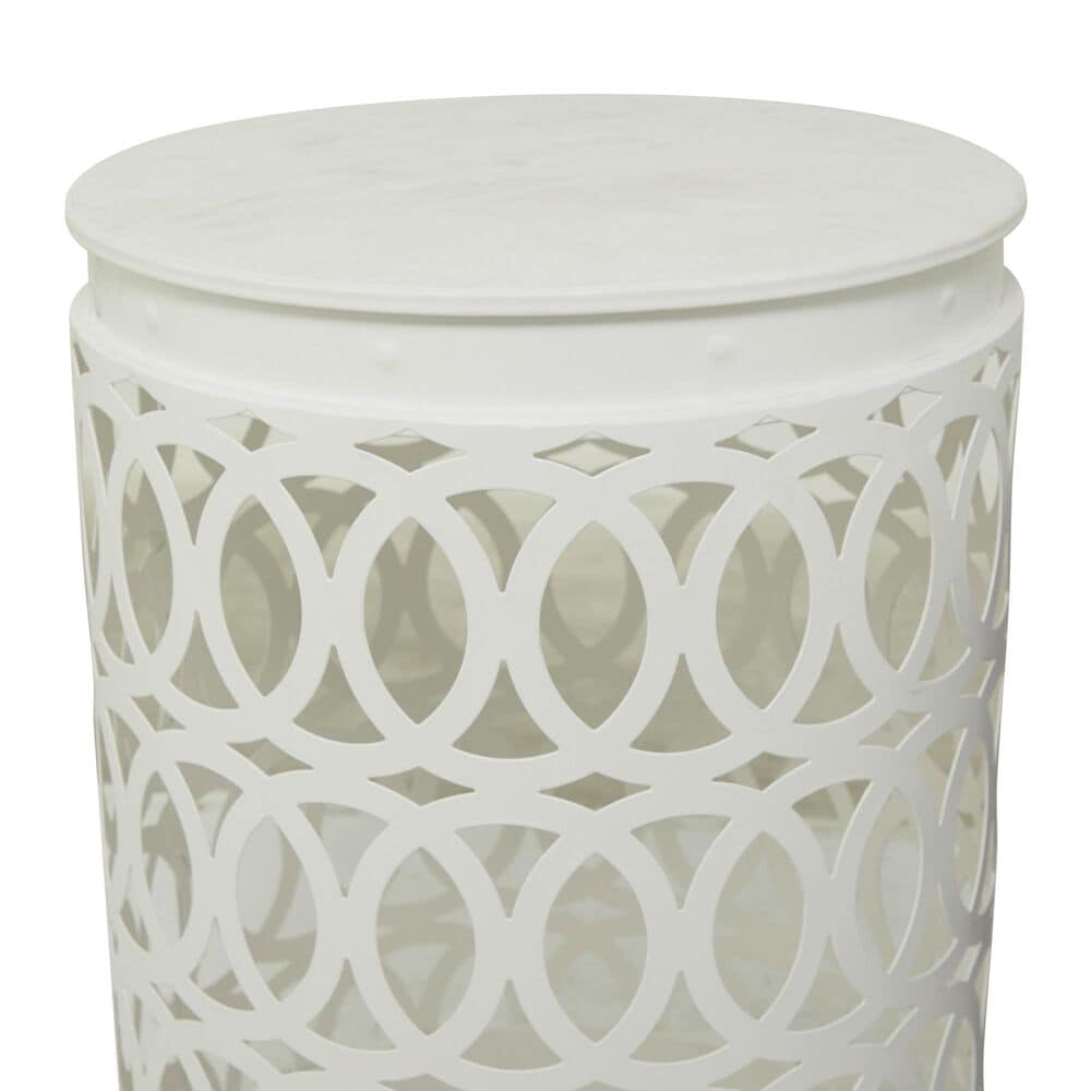 Maple and Jade Indoor/Outdoor 3-Piece Nesting Geometric Accent End Table Set in White, Gray and Dark Gray, , large