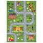 Safavieh Kids Playhouse 4"4" x 6" Dark Green and Light Grey Rug, , large