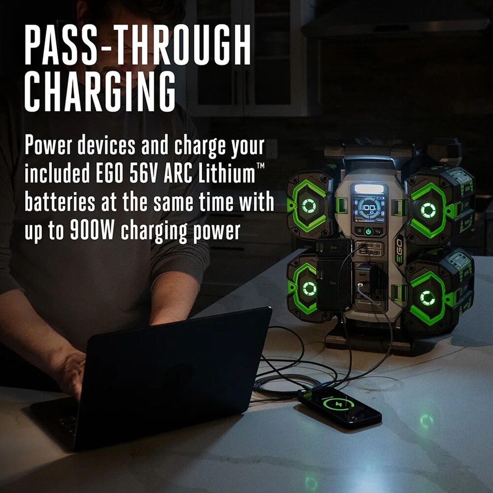 EGO POWER+ Nexus 1400W Portable Power Station, Includes (2) 56V 6.0Ah Batteries, Charger Not Included, , large