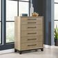 Emerald Home Furnishings Sutton Place 6-Drawer Chest in Caramel and Cocoa Brown, , large