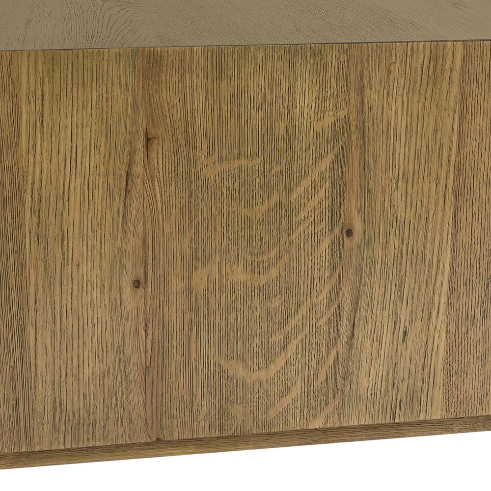 Classic Home Layne Coffee Table with Casters in Light Brown, , large