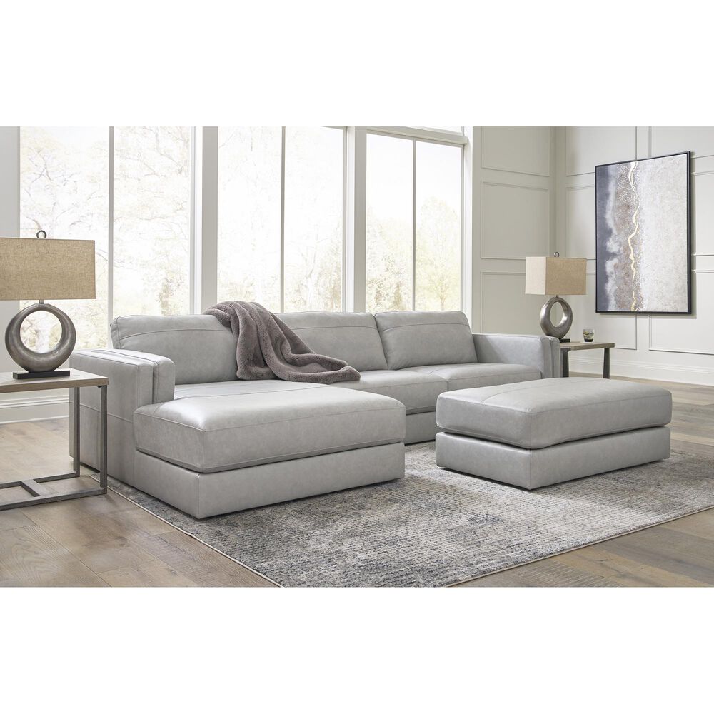 Ashley Amiata Oversized Accent Ottoman in Glacier, , large