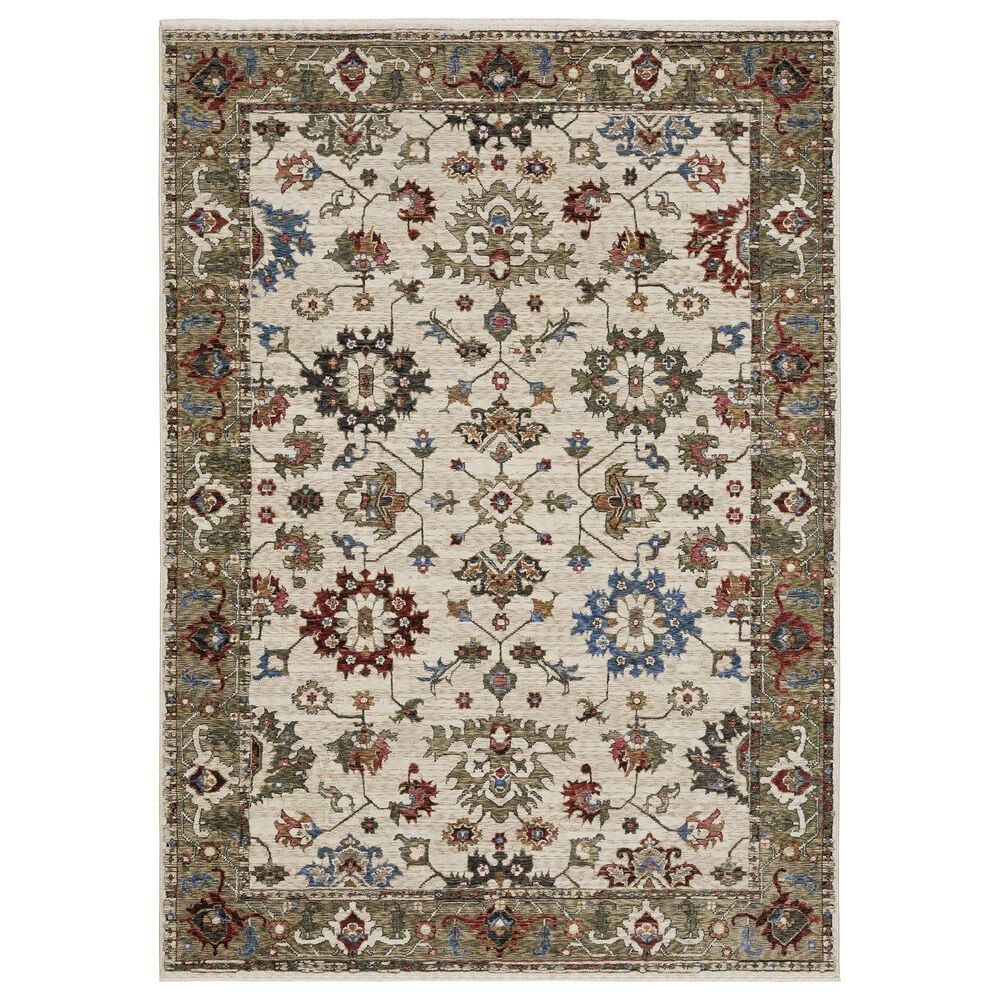 Oriental Weavers Hastings HA03W 2"3" x 7"6" Ivory Runner, , large