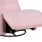 HOMLUX 31" Manual Swivel Glider Recliner with Pocket Coil Seat in Pink Corduroy, , large