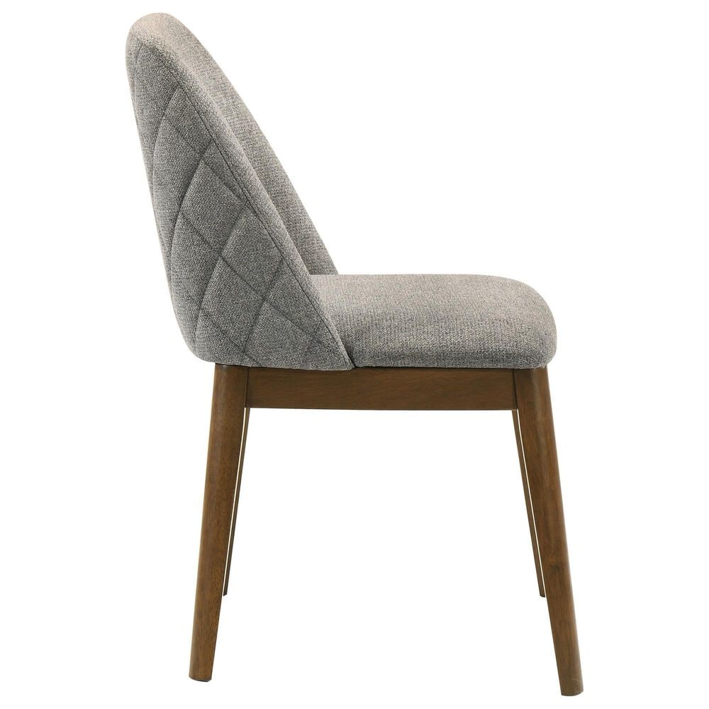 Coaster Franklin Side Chair with Grey Cushion in Dark Brown, , large