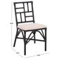 Safavieh Christine Accent Chair with Cushion in White (Set of 2), , large