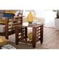 Baxton Studio Larissa End Table in Cherry Brown, , large
