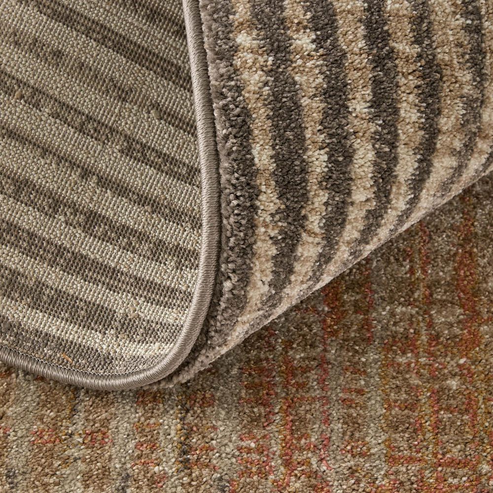 Feizy Eden Coral and Ivory 7&#39;9&quot; x 10&#39; Area Rug, , large