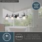 Vaxcel Bella 4-Light Bathroom Vanity Fixture in Matte Black, , large