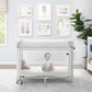 Delta Deluxe Play Yard in Grey Stripes, , large