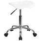 Flash Furniture Vibrant Tractor Seat Stool in White, , large
