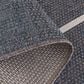 Central Oriental New Zealand Long Float 7"10" x 9"10" Granite and Ecru Area Rug, , large